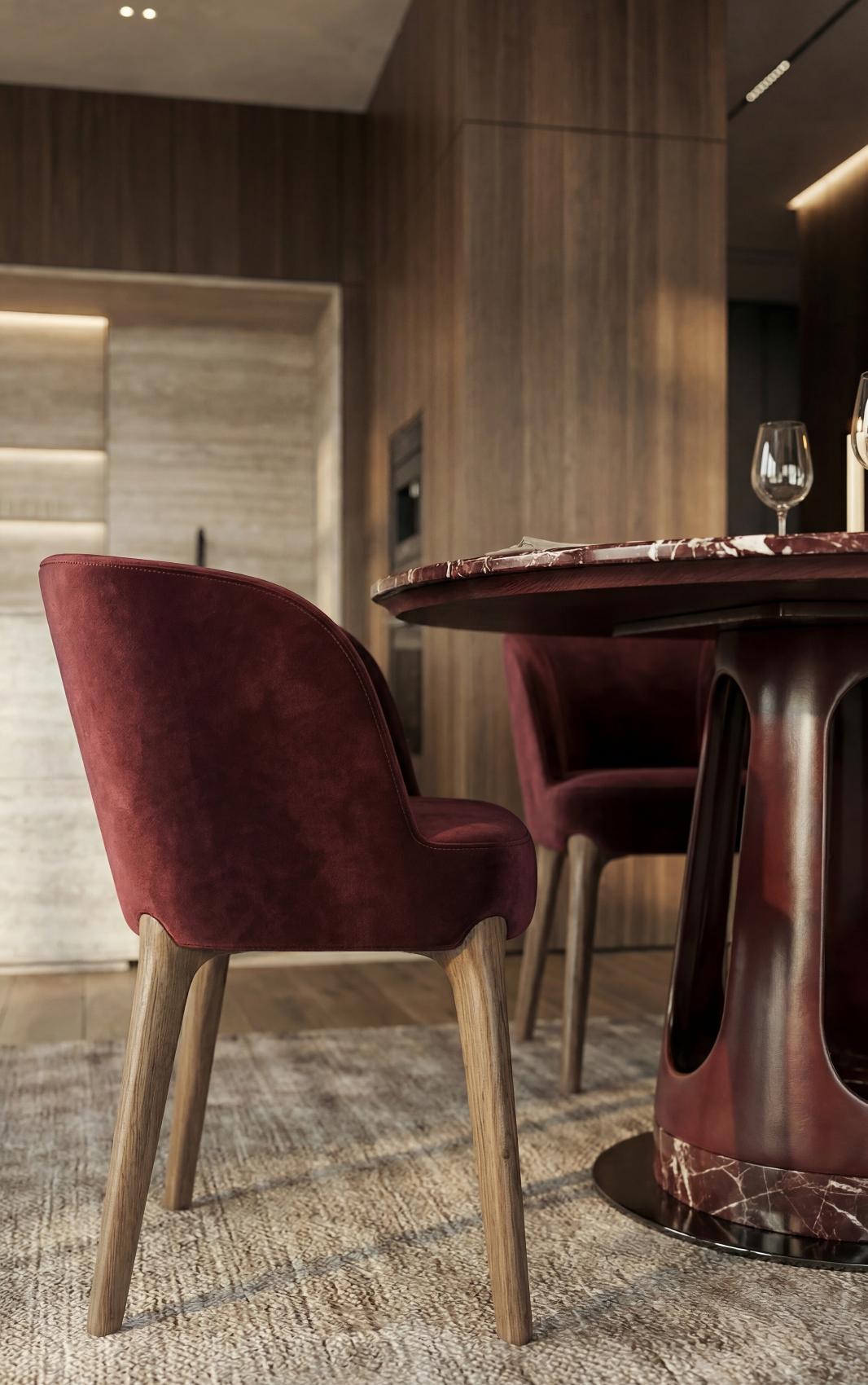 Aura ovale marmeren eettafel