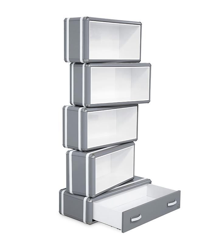 Skyline Tower grijs kinderboekenrek