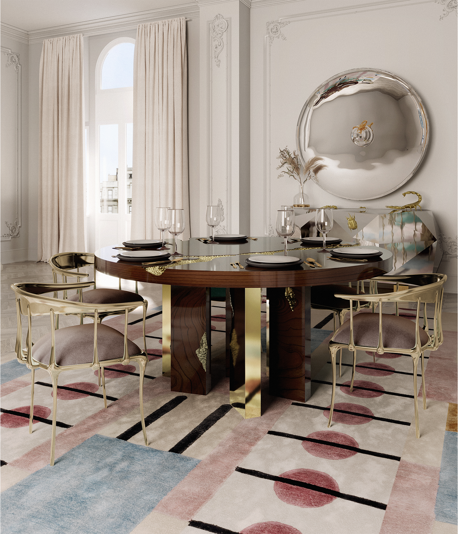 Dominion ronde eettafel
