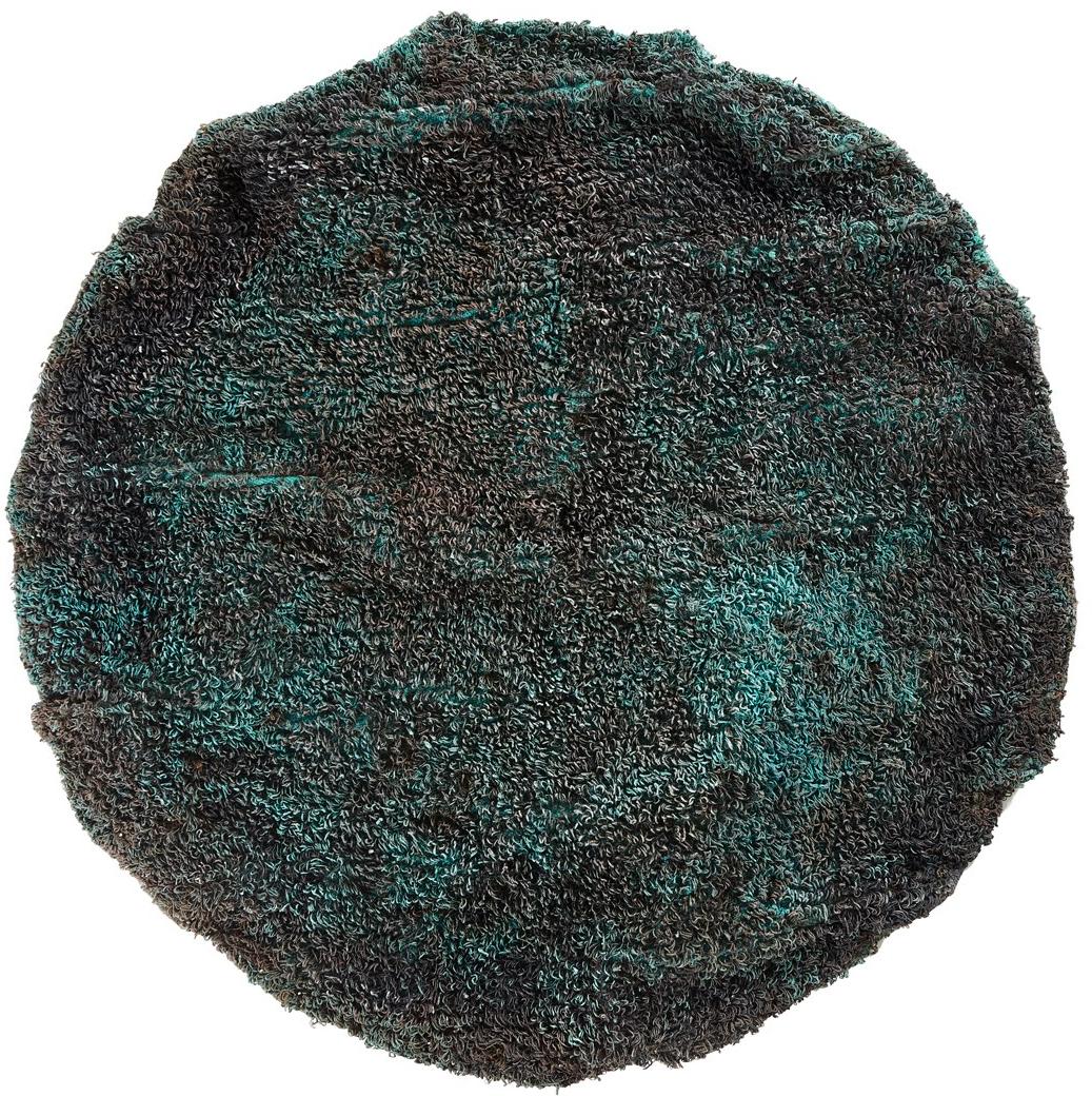 Metaal staal handgeweven tapijt