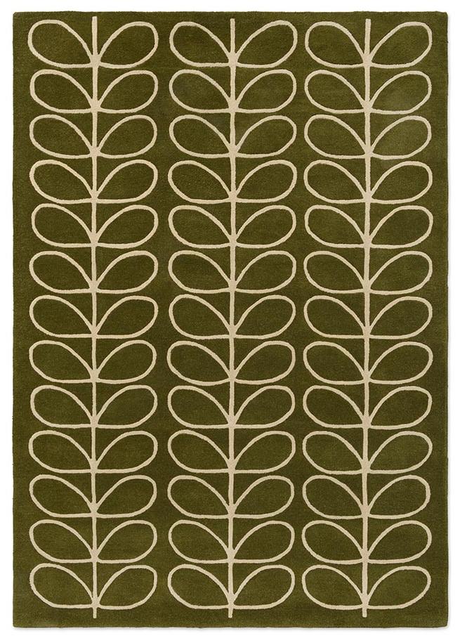 Linear Stem Olive vloerkleed | Maat: 120 × 180 cm