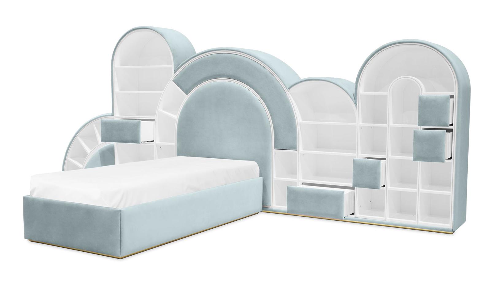 Bubblegum Marshmallow blauw kinderbed