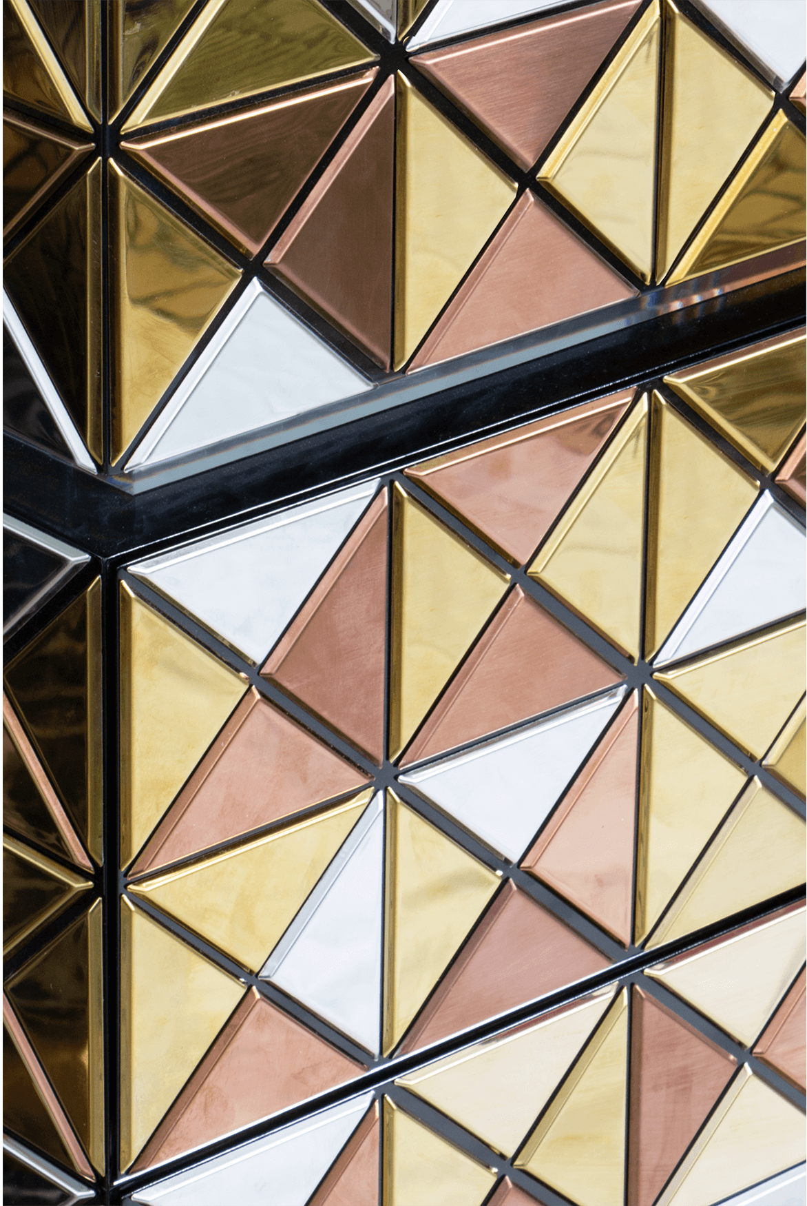 Mosaic gouden accenten kast