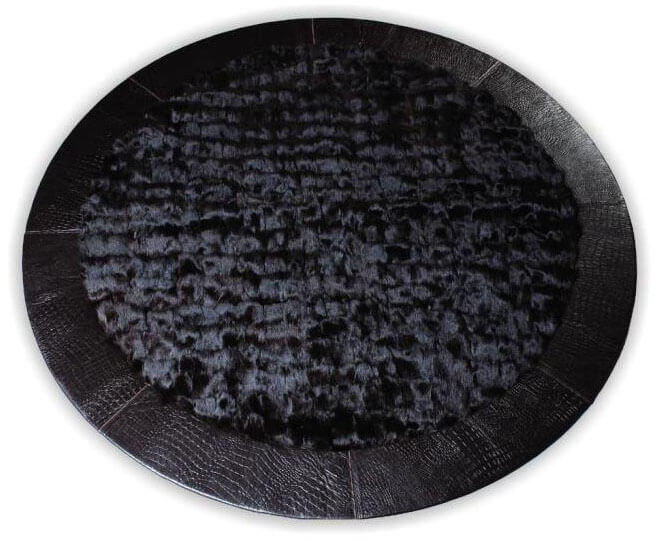 Rond fur croco tapijt | Maat: Ø 300 cm