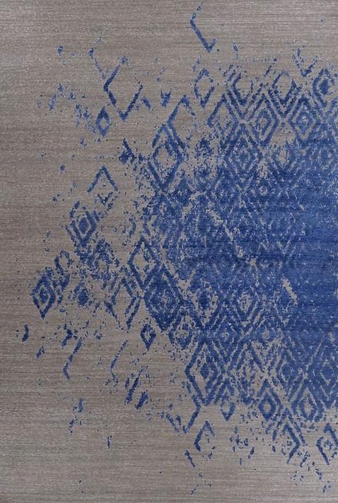 Handgeknoopt bamboe zijde Indiaas vloerkleed