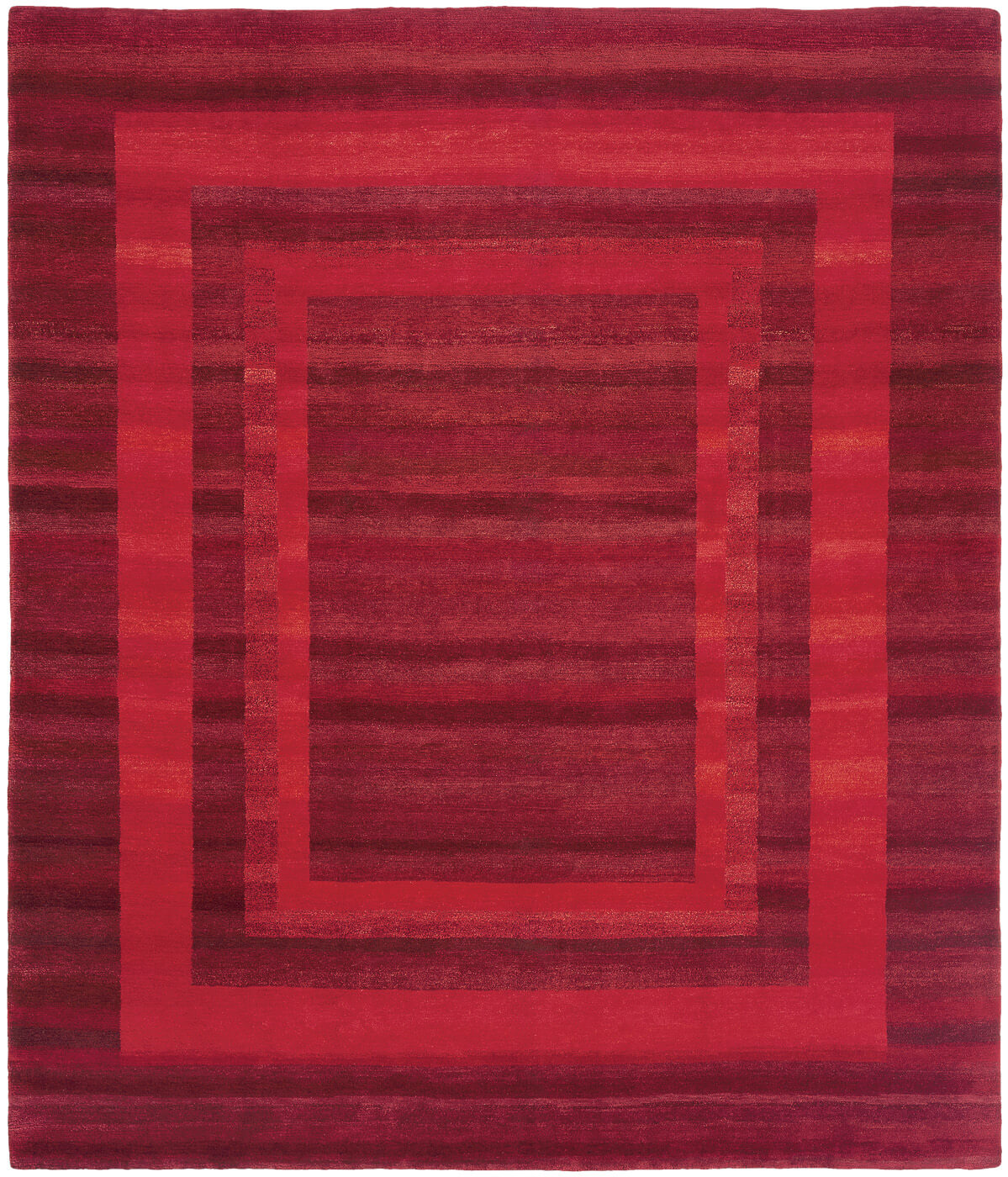 Gamba triple border donkerrood vloerkleed