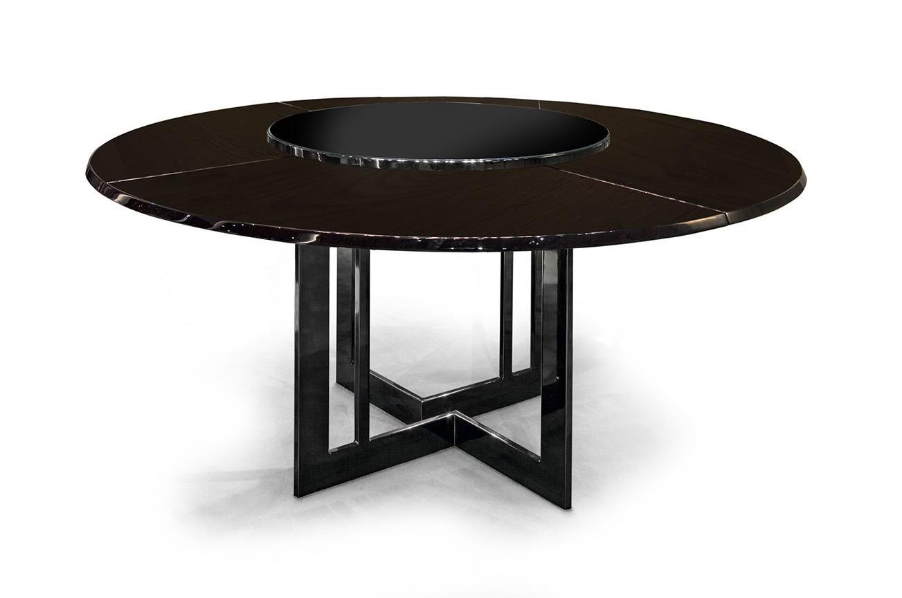 Gemaakte ronde tafel | Configuratie: Met draaiplateau | Afmetingen: Ø 160 cm
