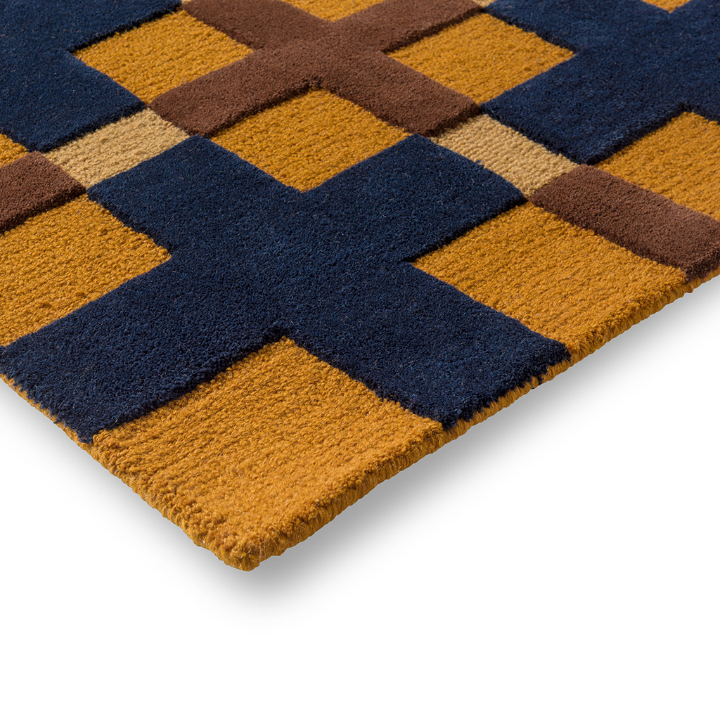 Decor milano gouden oker tapijt | Maat: 140 × 200 cm