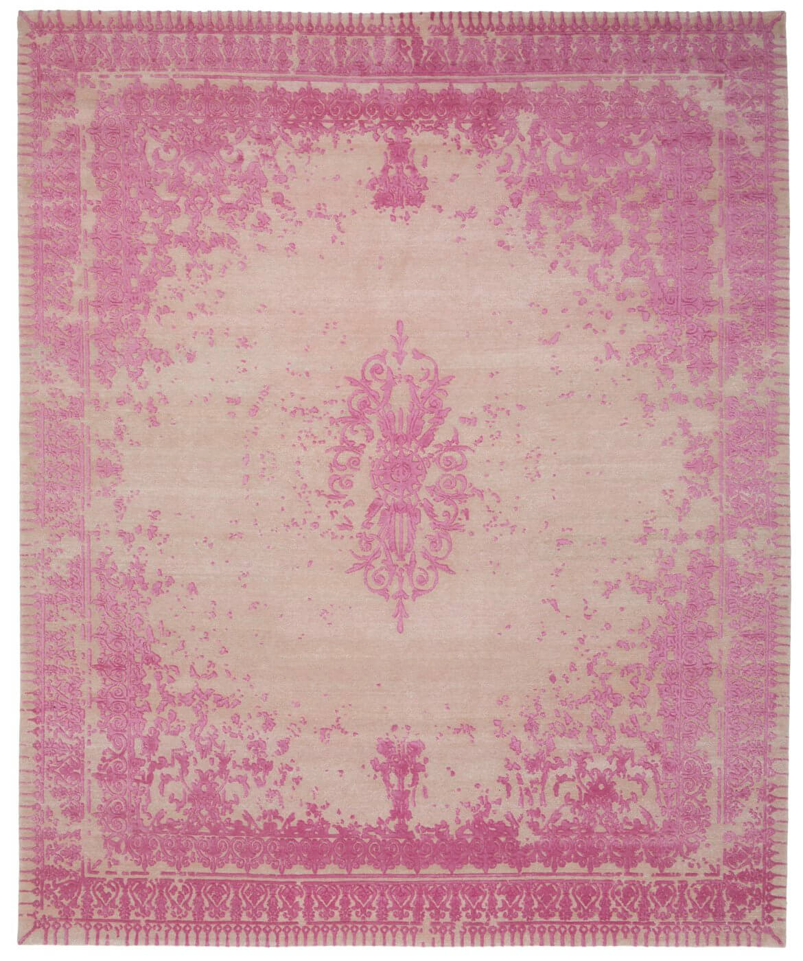 Ferrara special rocked roze tapijt | Maat: 300 × 400 cm
