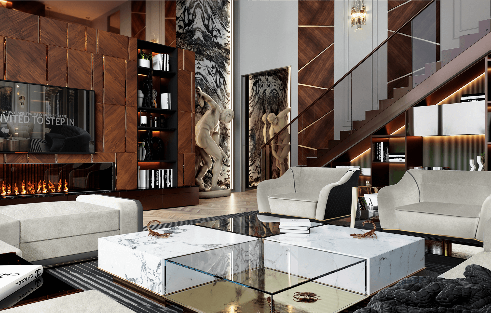 Evolution center dubbele tafelset