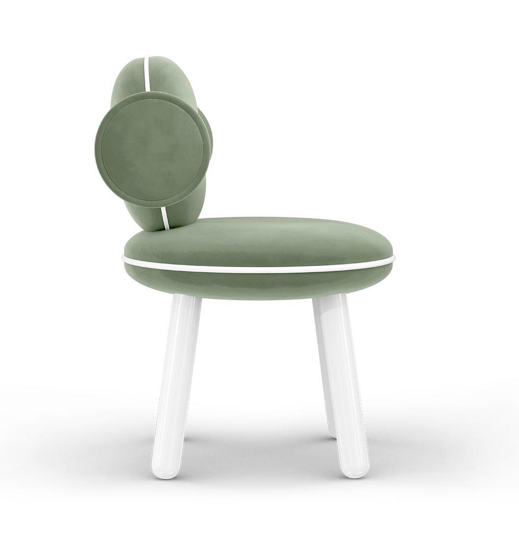 Lollipop groene poefstoel