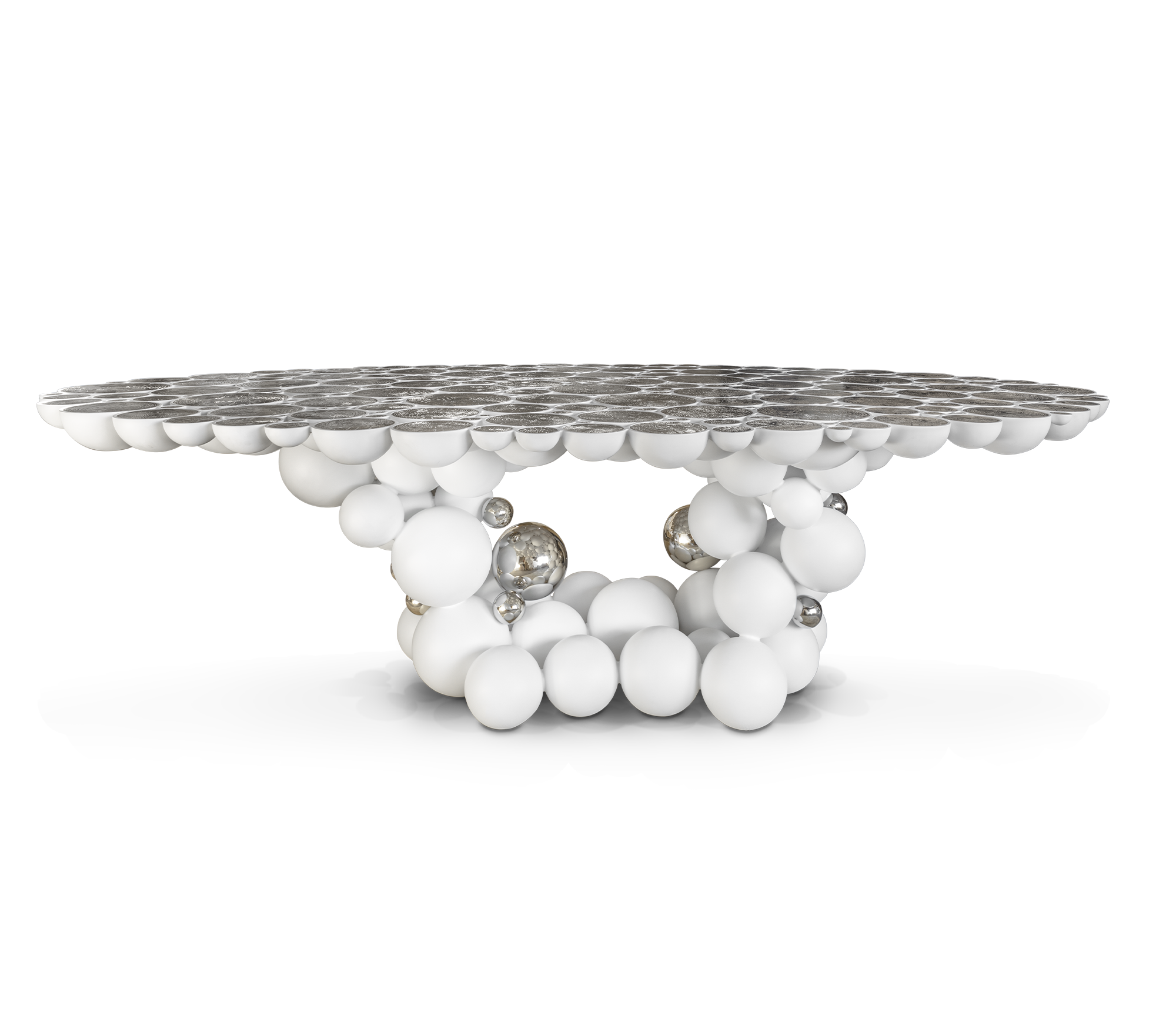 Orbit witte luxe eettafel