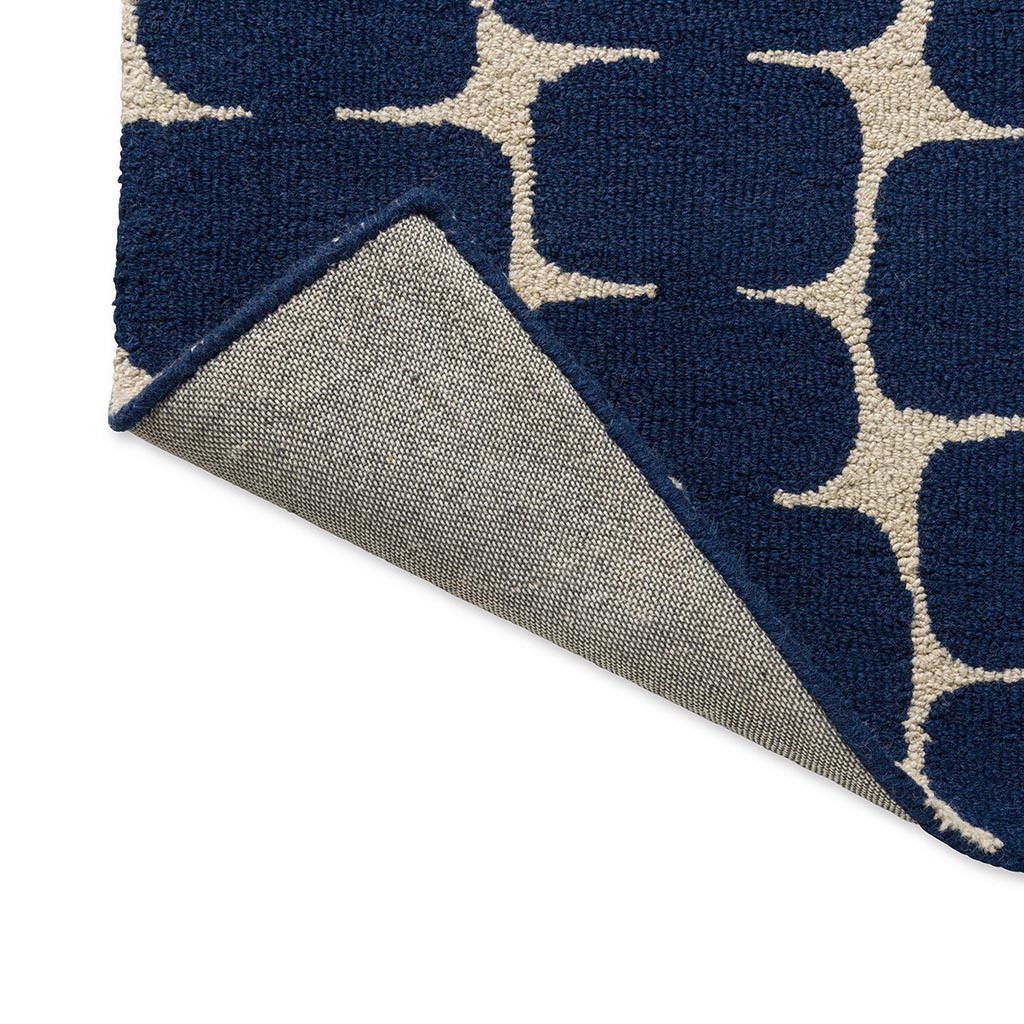 Little lohko indigo tapijt | Maat: 160 × 230 cm