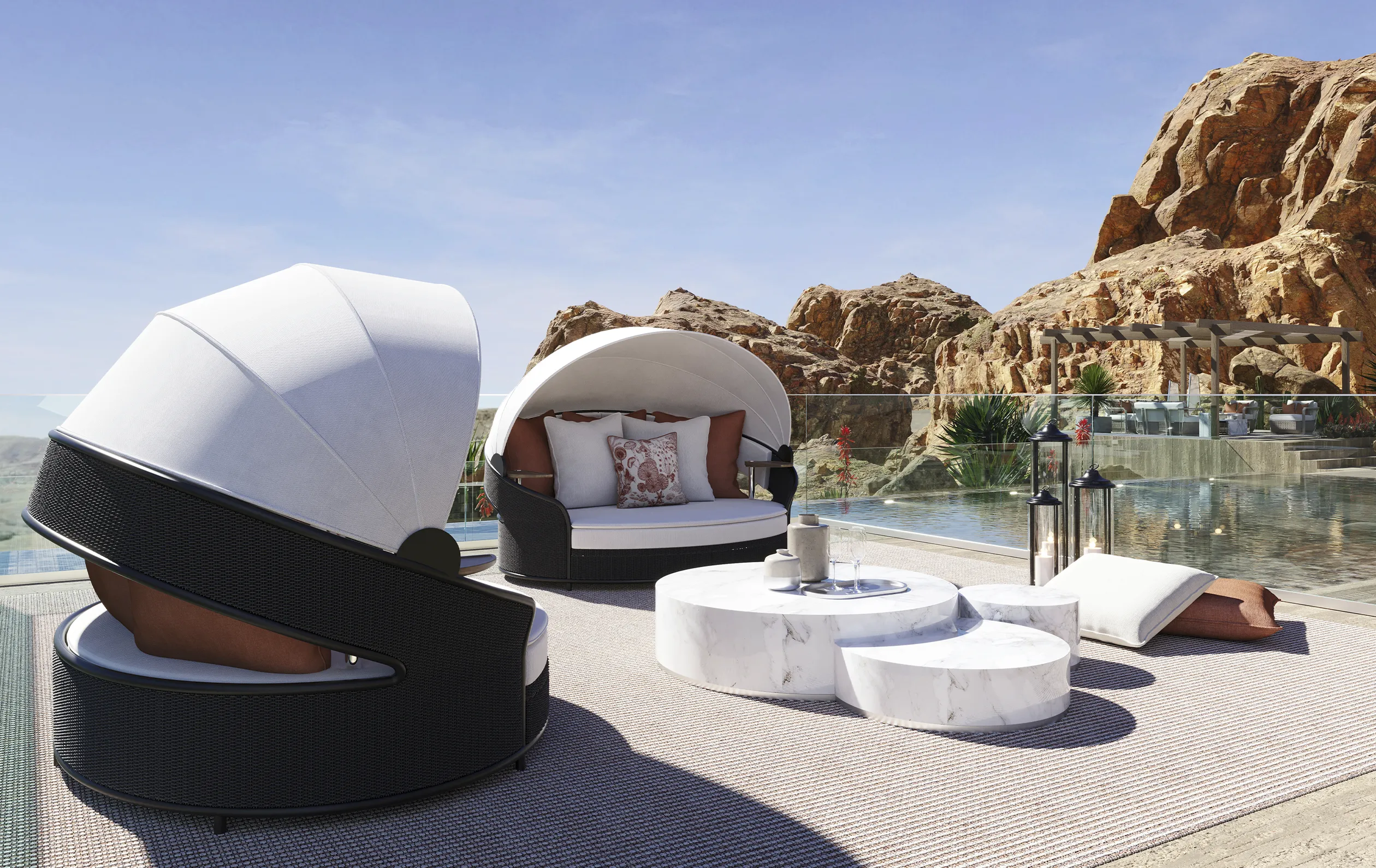 Crown grijs tuinligbed - 2