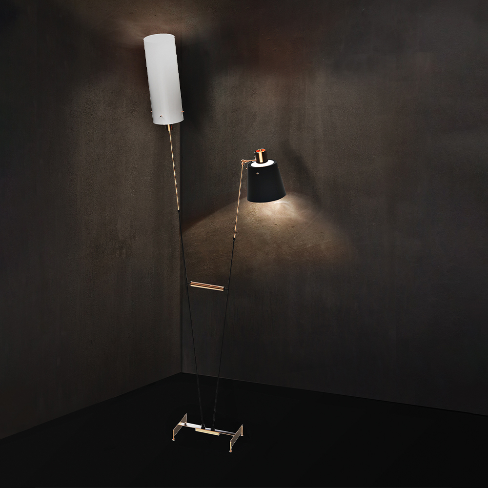 Trombonist vloerlamp