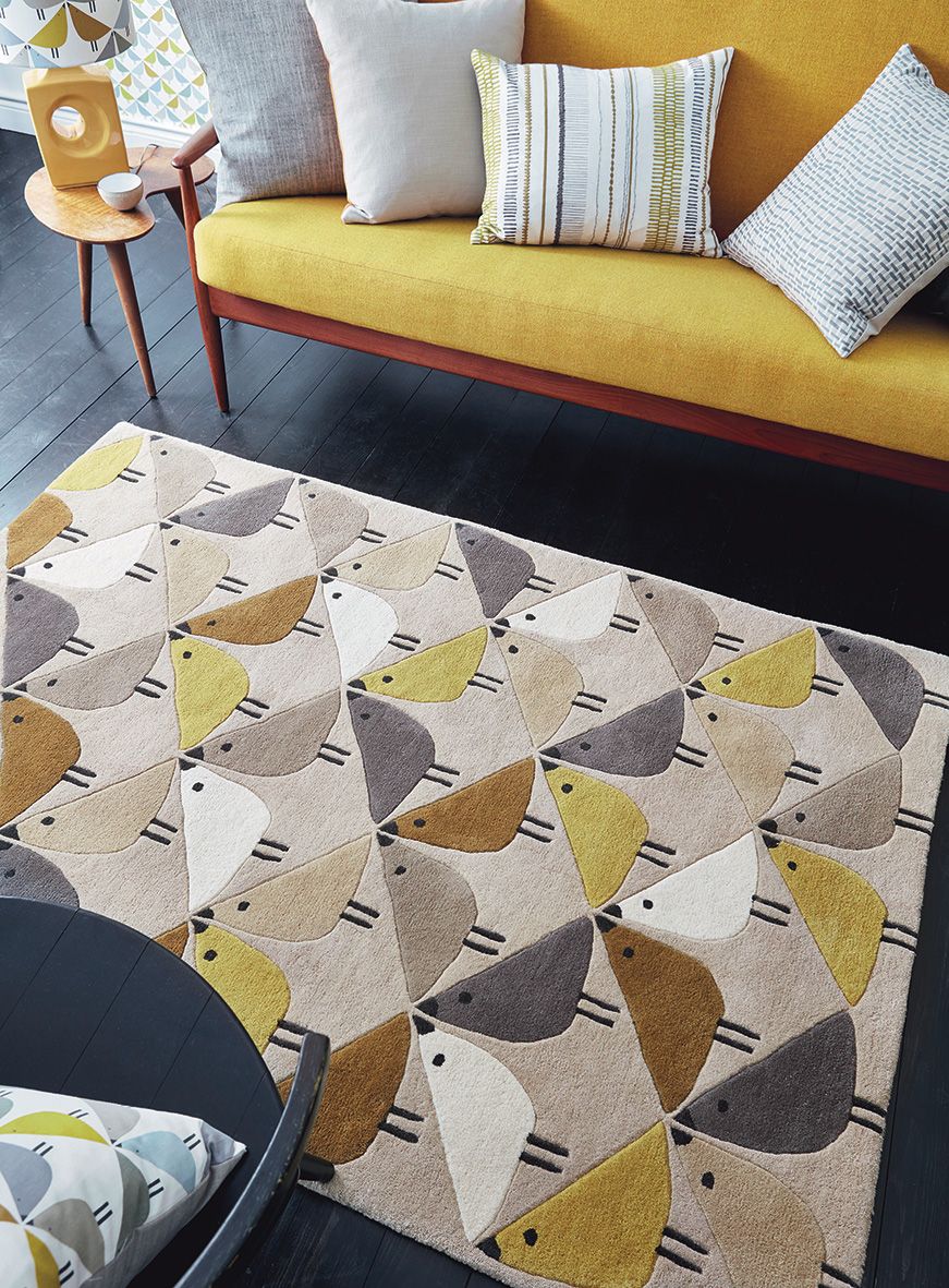 Living lintu dandelion tapijt | Maat: 90 × 150 cm