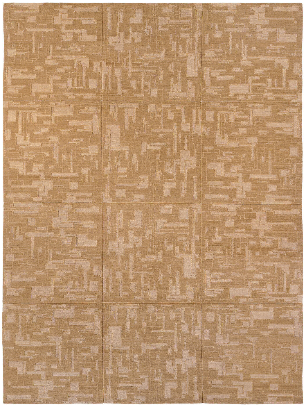 Kaart beige vloerkleed