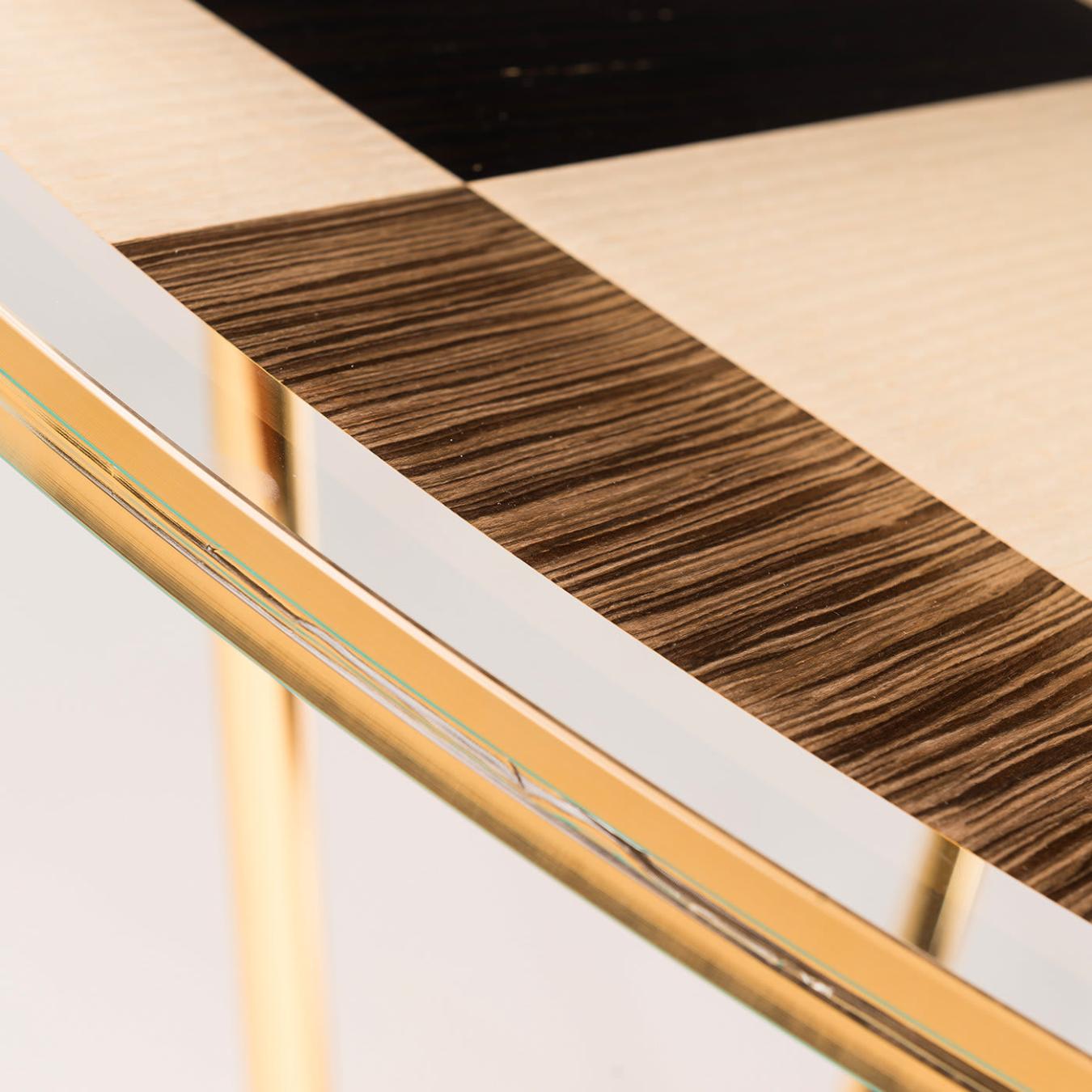 Piet ronde glazen eettafel