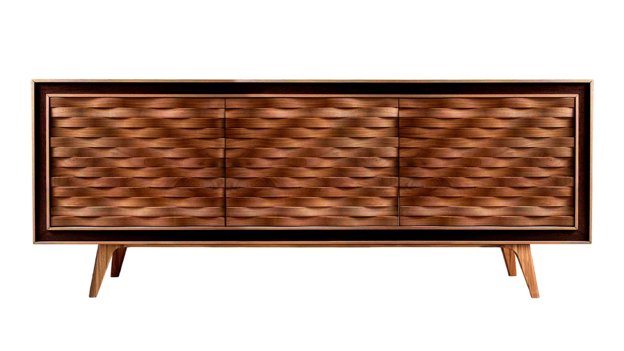 Quadra bruin dressoir | Configuratie: 3-Doors