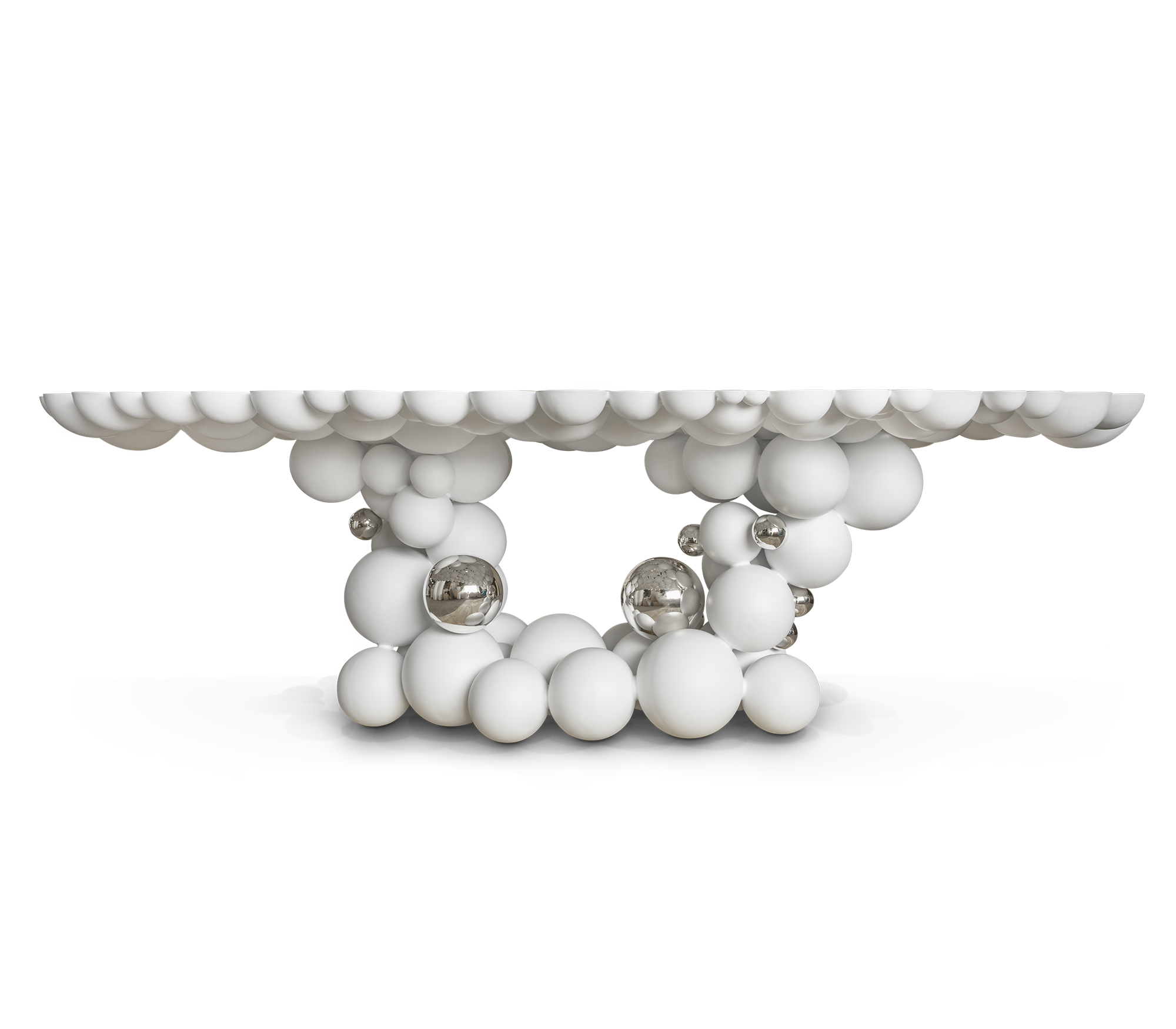 Orbit witte luxe eettafel