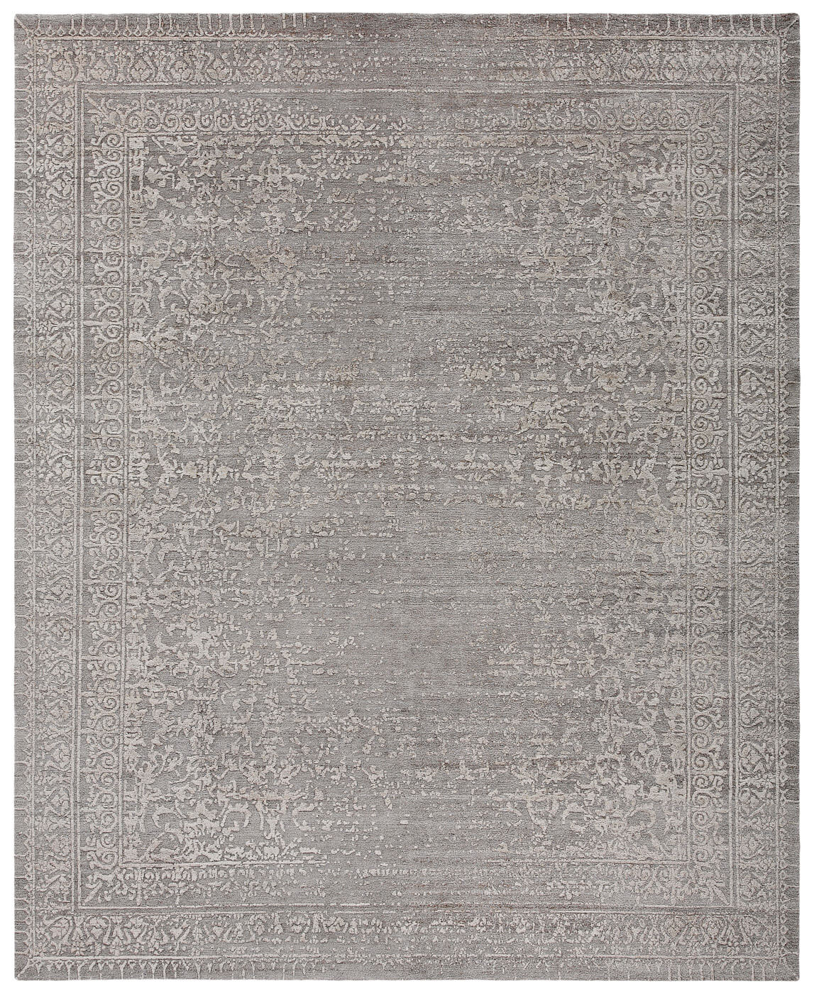 Ferrara stomped reverse grijs tapijt | Maat: 280 × 360 cm
