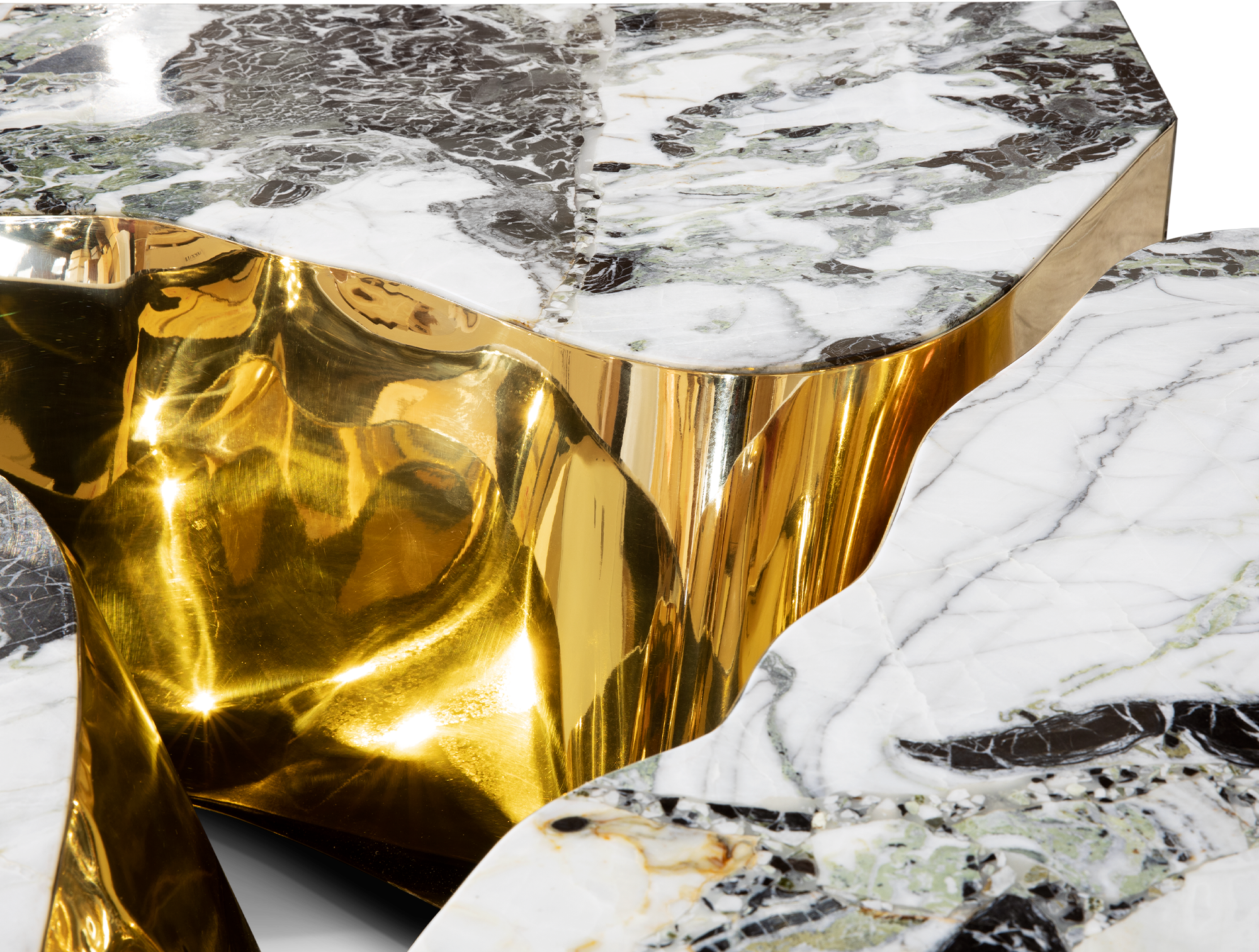 Fissure marmeren salontafel