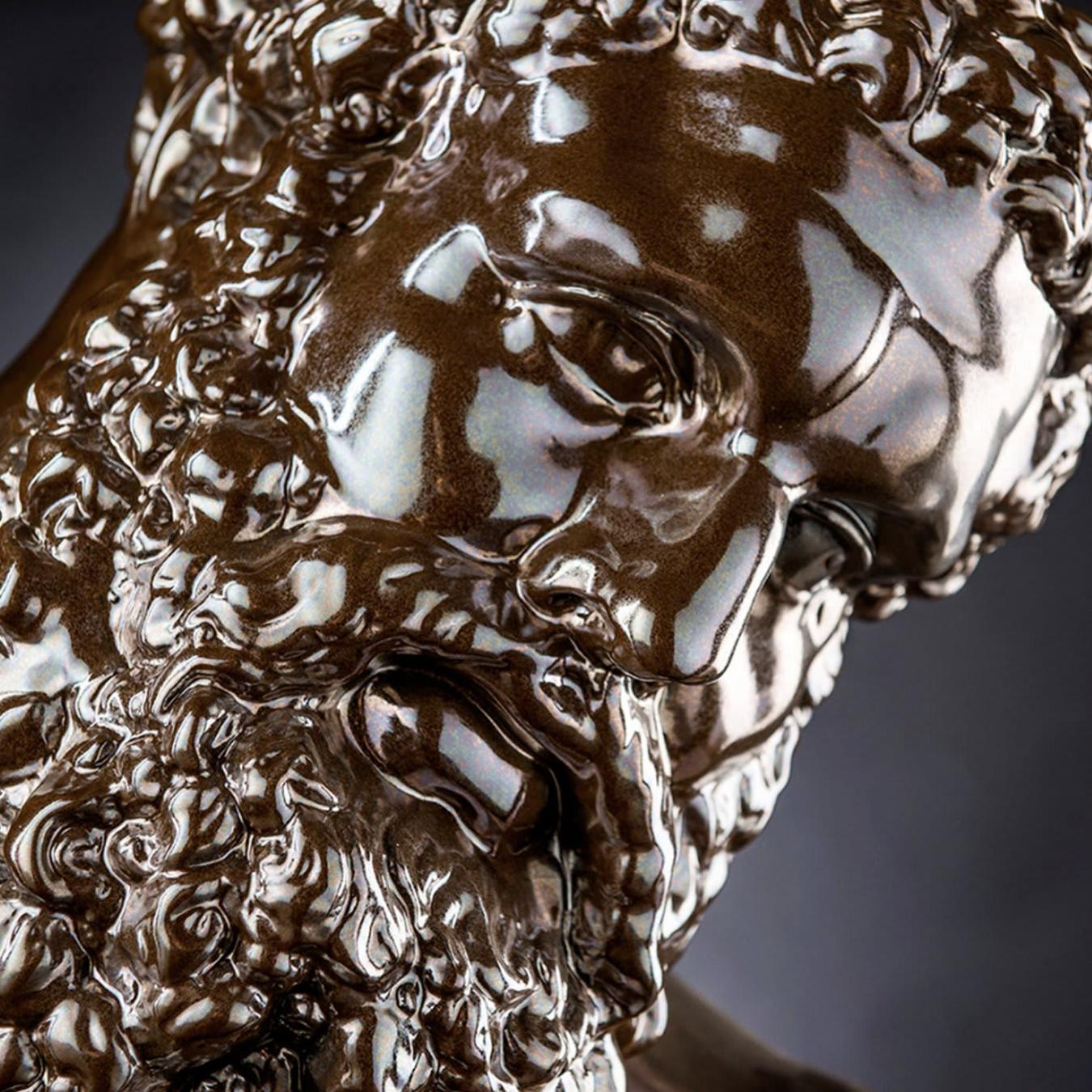 Hercules keramieken buste sculptuur