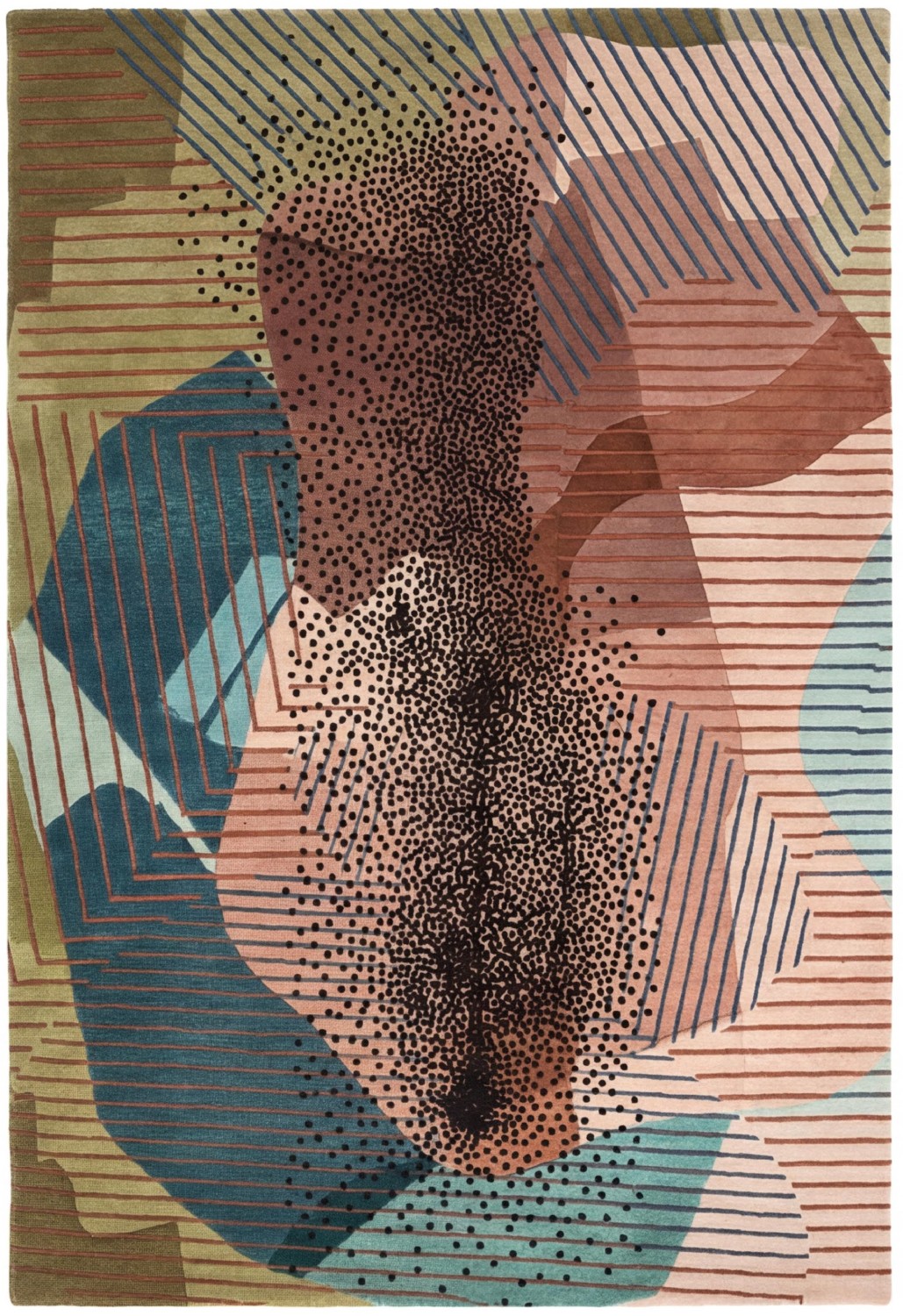 Textured Figure handgemaakt vloerkleed