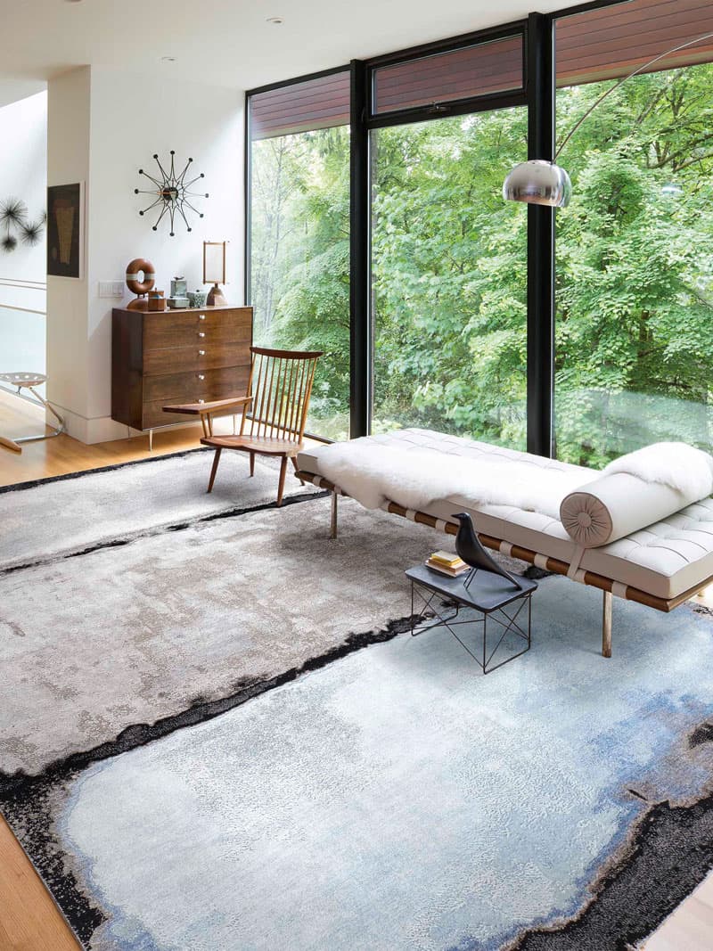 Abstract handgemaakte luxe tapijt