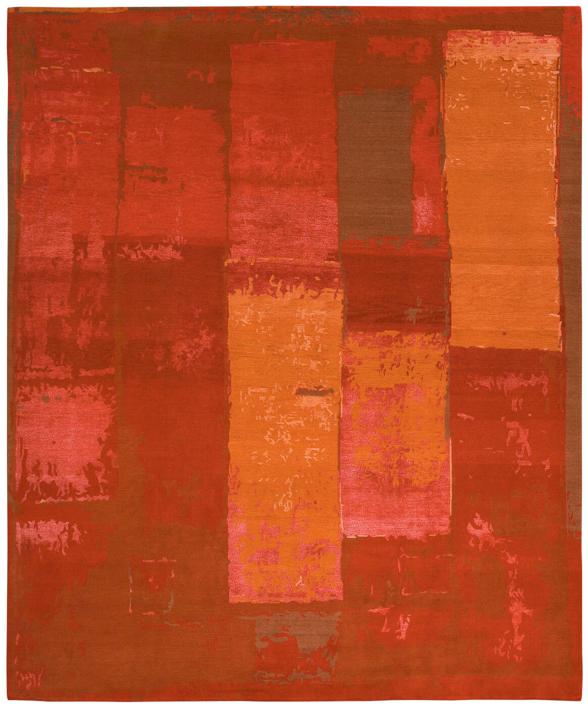 Boro 1 oranje tapijt | Maat: 400 × 500 cm