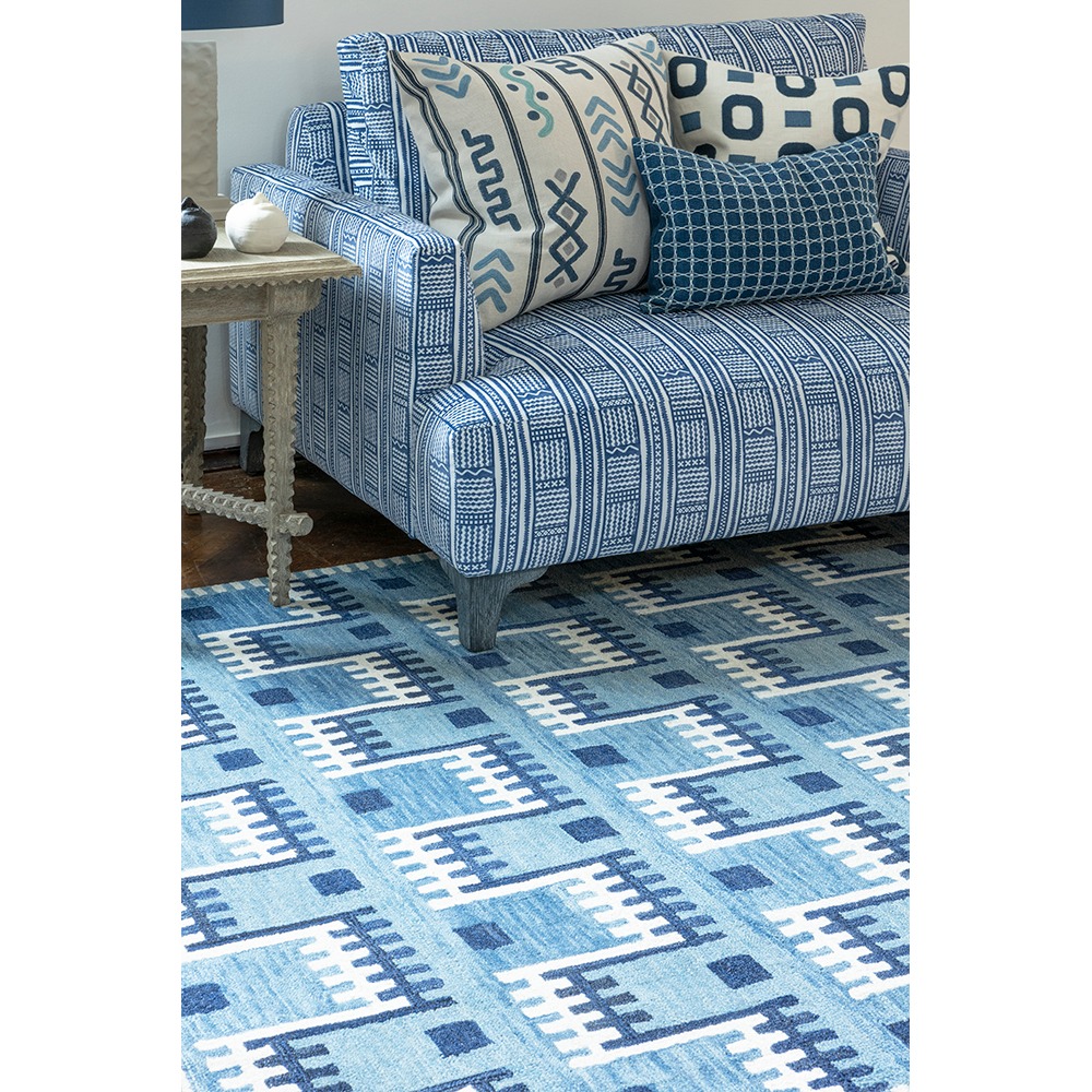 Maliana Indigo 50 × 35 kussen