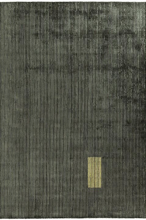 Handloom viscose lijnen tapijt