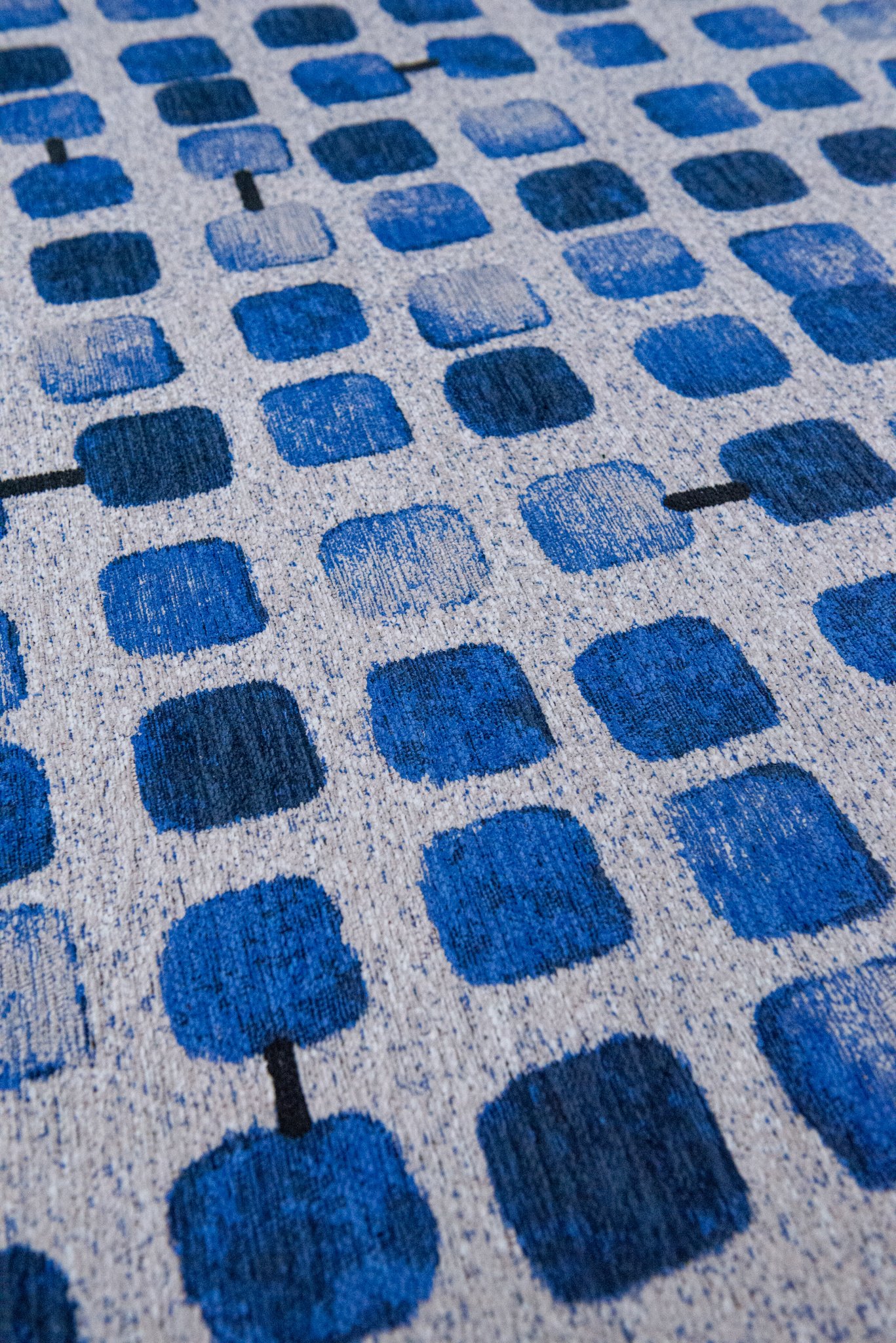 Amparo Blues tapijt | Maat: 80 × 150 cm