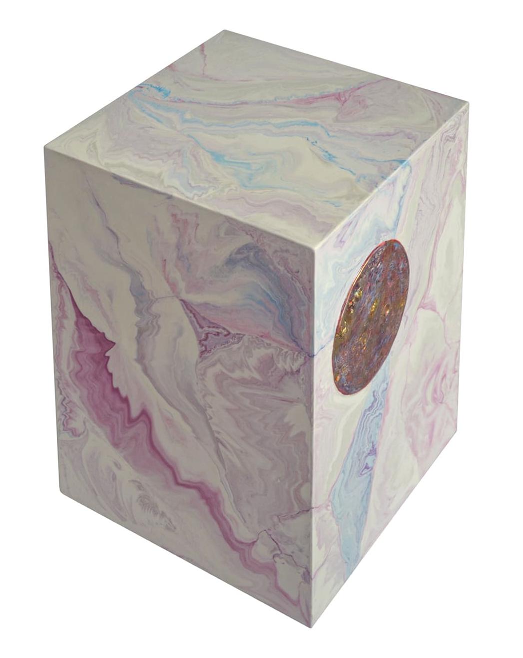 Roze Scagliola bijzettafel
