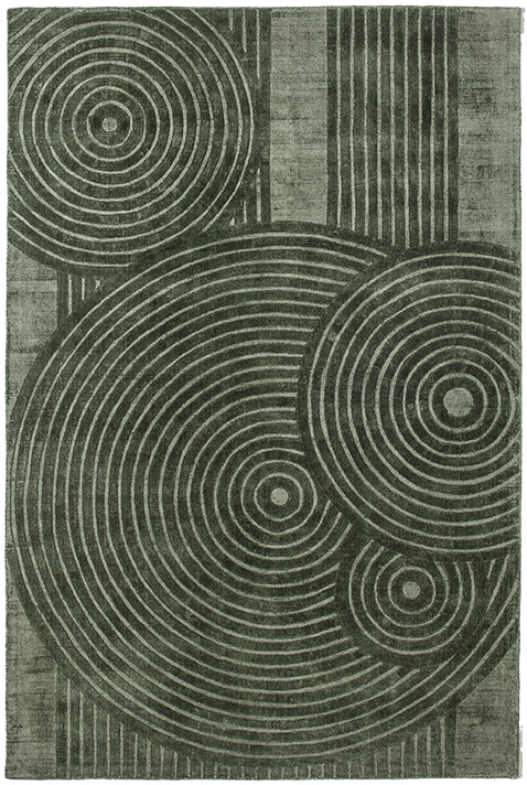 Modern designer Green tapijt | Maat: 200 × 200 cm