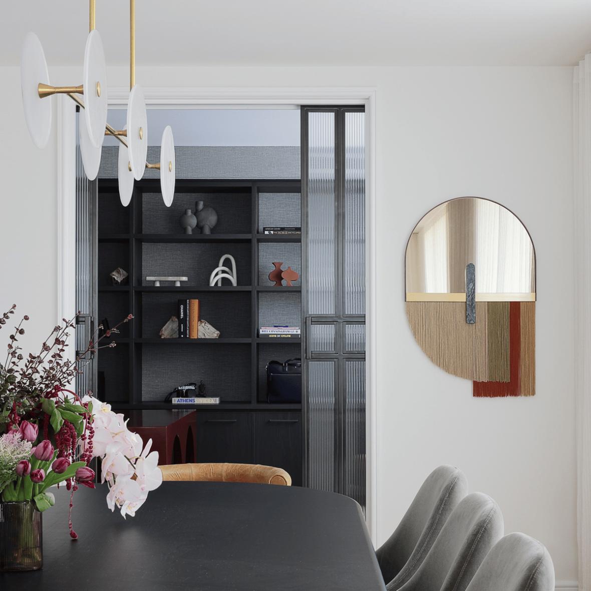 Souk rode decoratieve wandspiegel