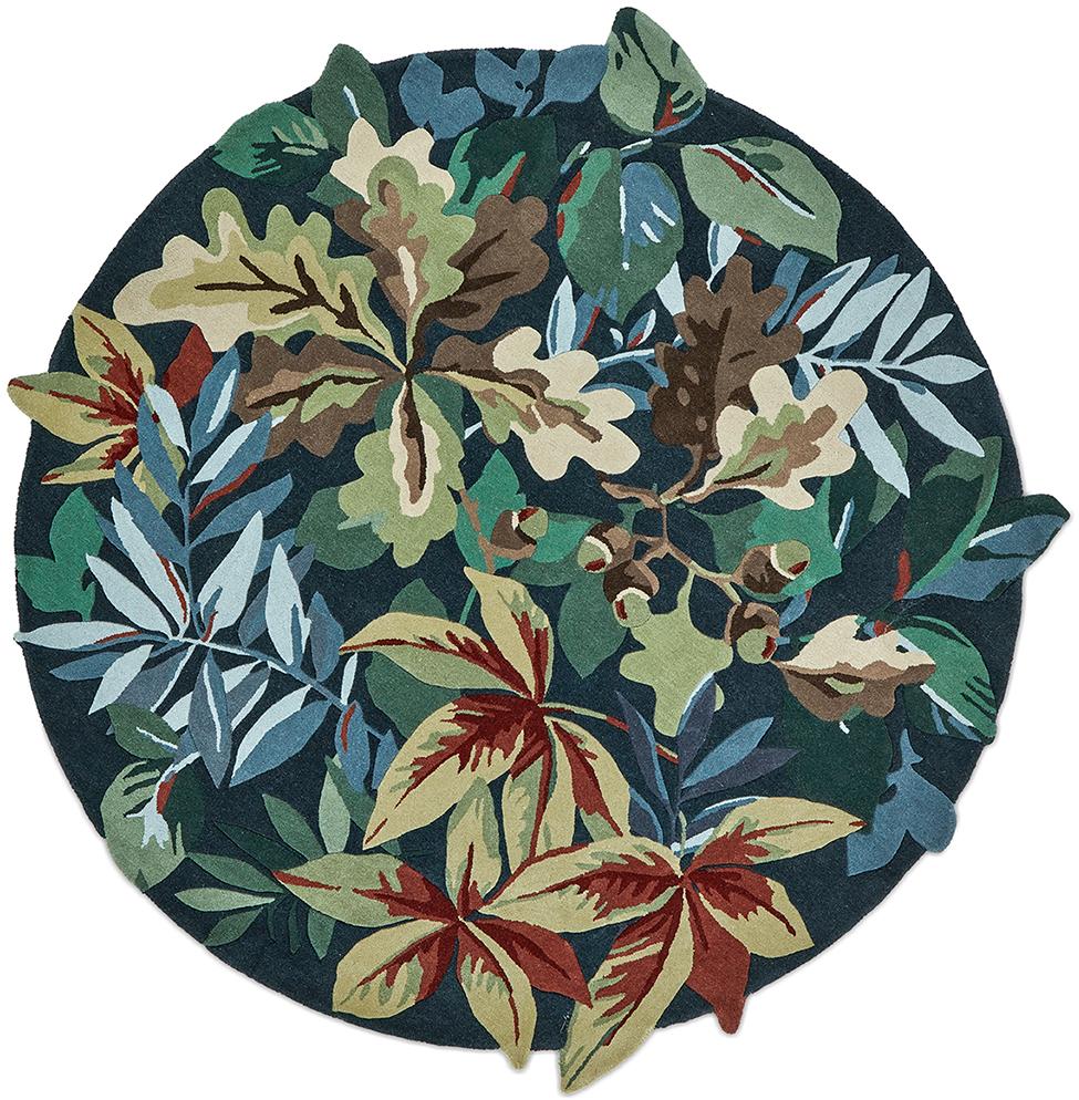 Robin's wood bosgroen tapijt | Maat: Ø 150 cm