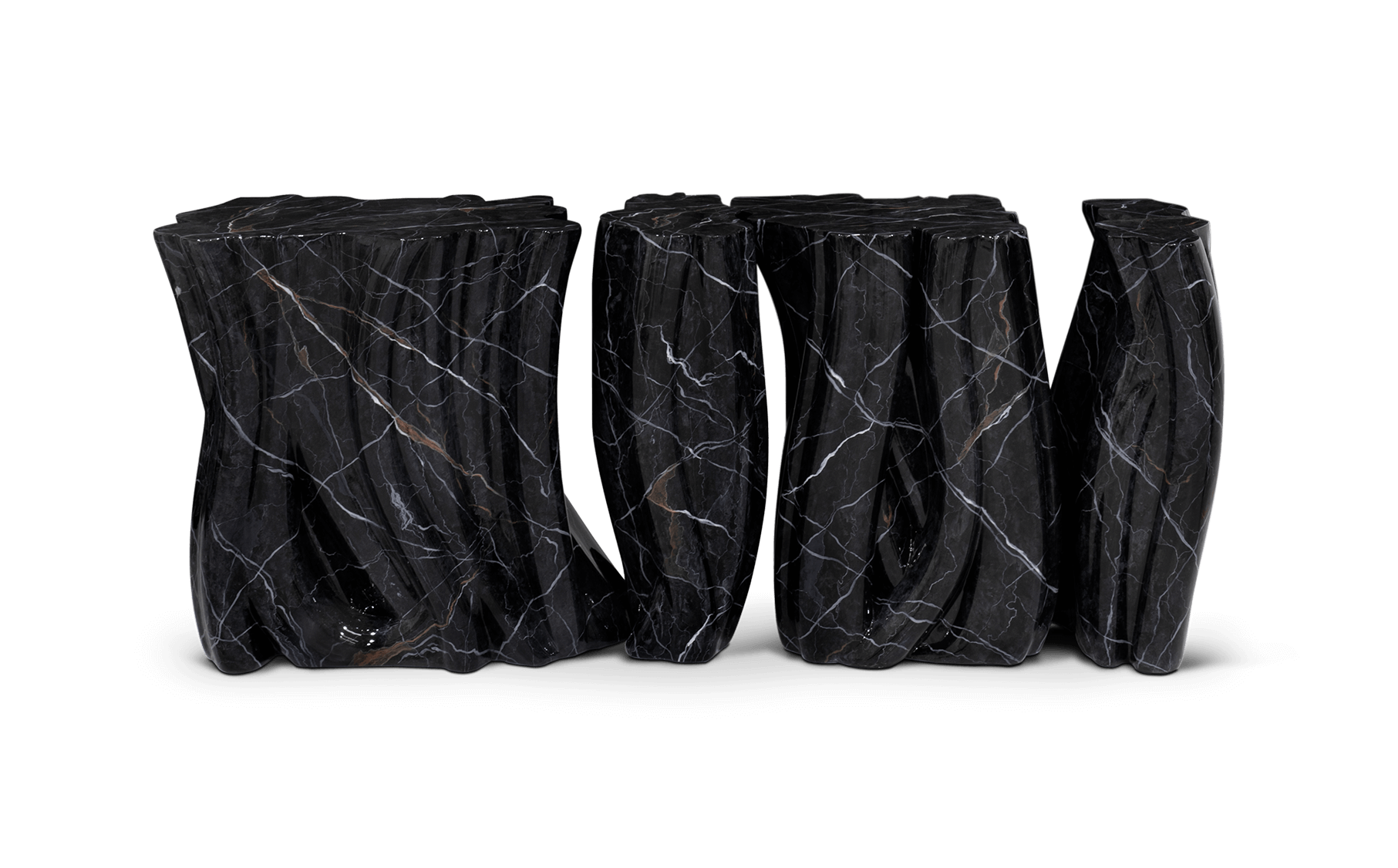 Monochrome faux-marmer premium dressoir