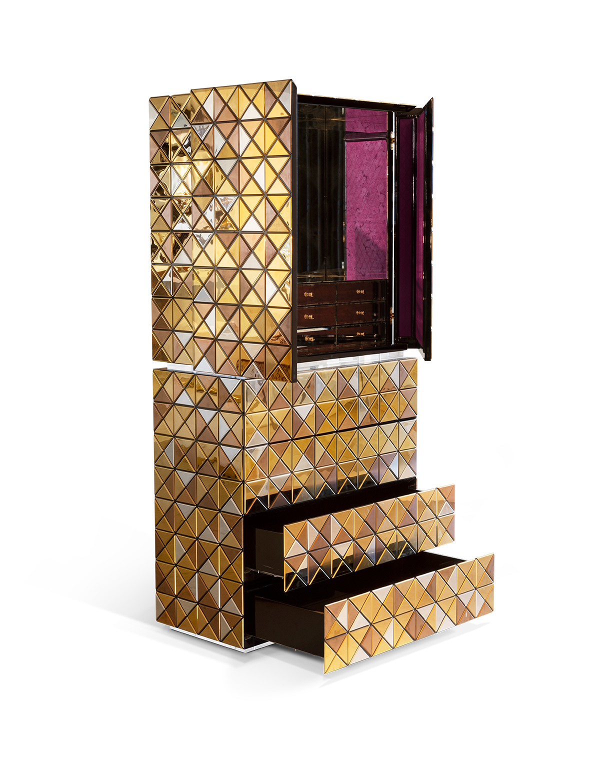 Mosaic II gouden kast
