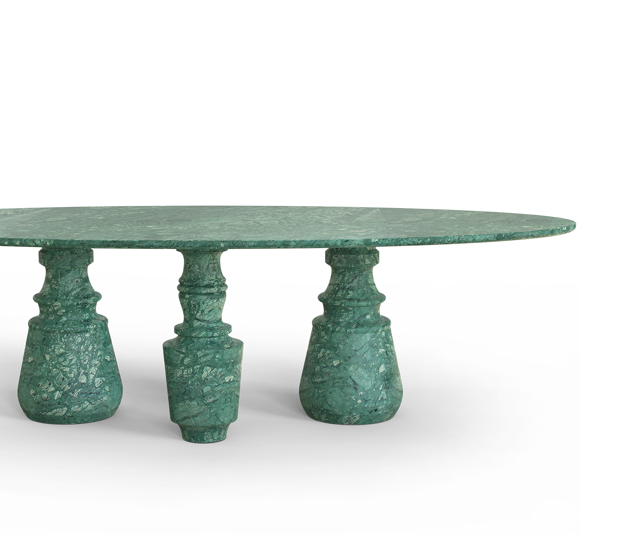 Obsidian ovale XL Guatemala eettafel