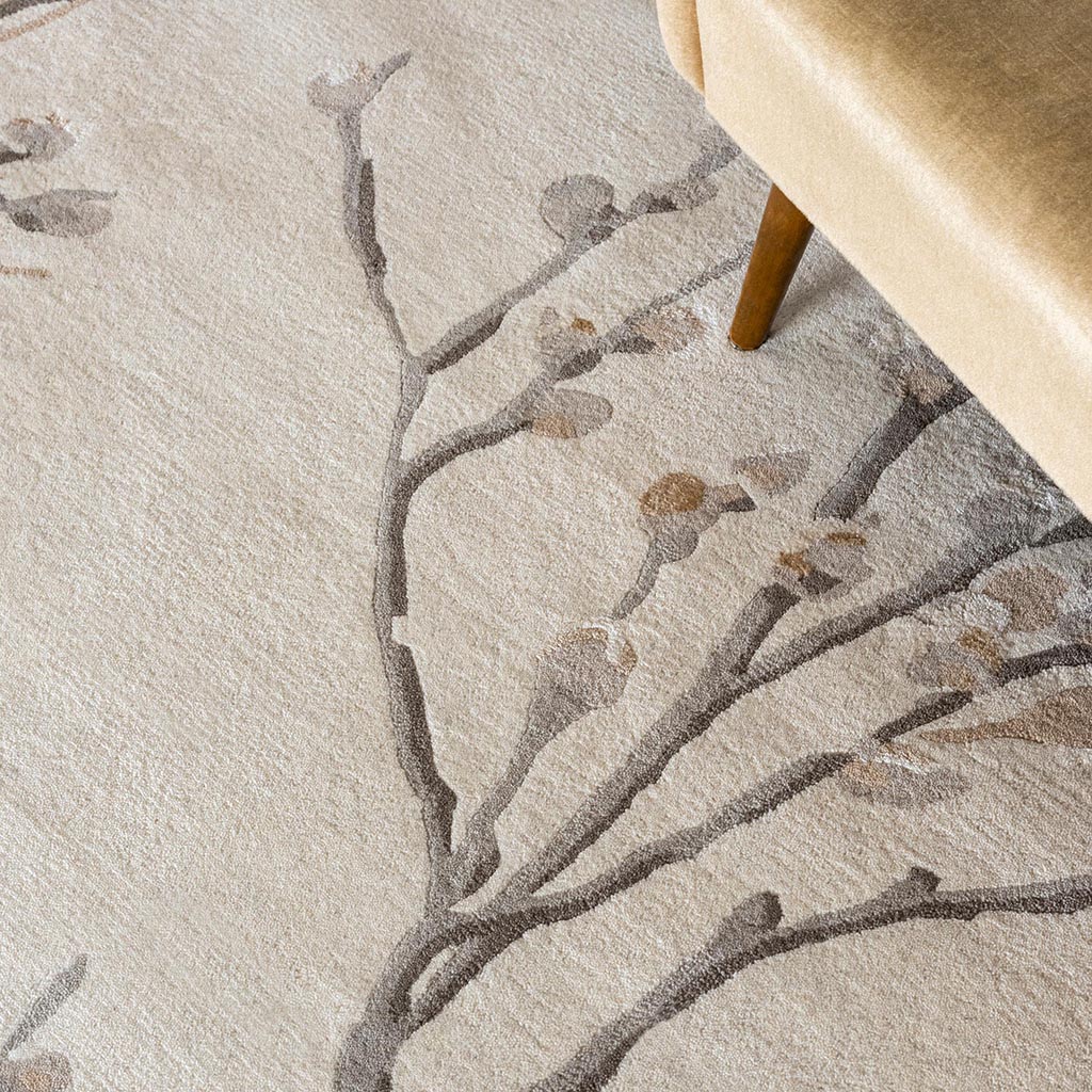 Pussy willow duifgrijs tapijt | Maat: 170 × 240 cm