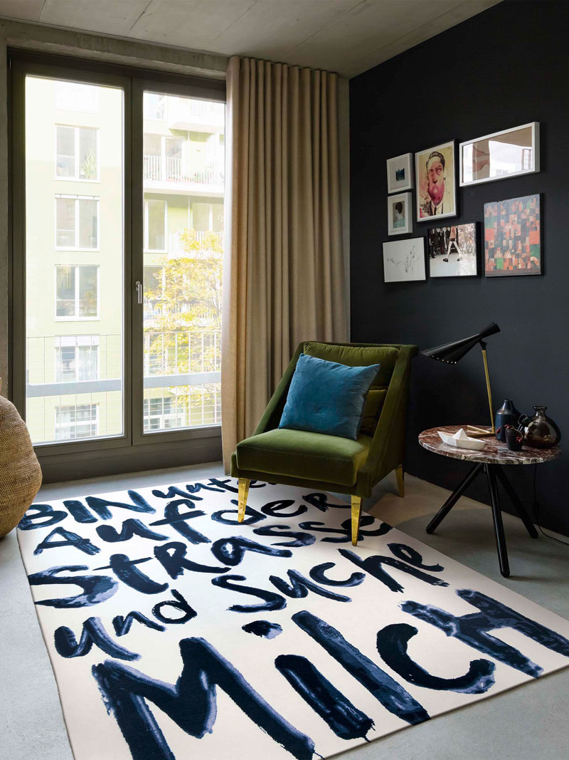 Suche Milch luxe handgeknoopt vloerkleed