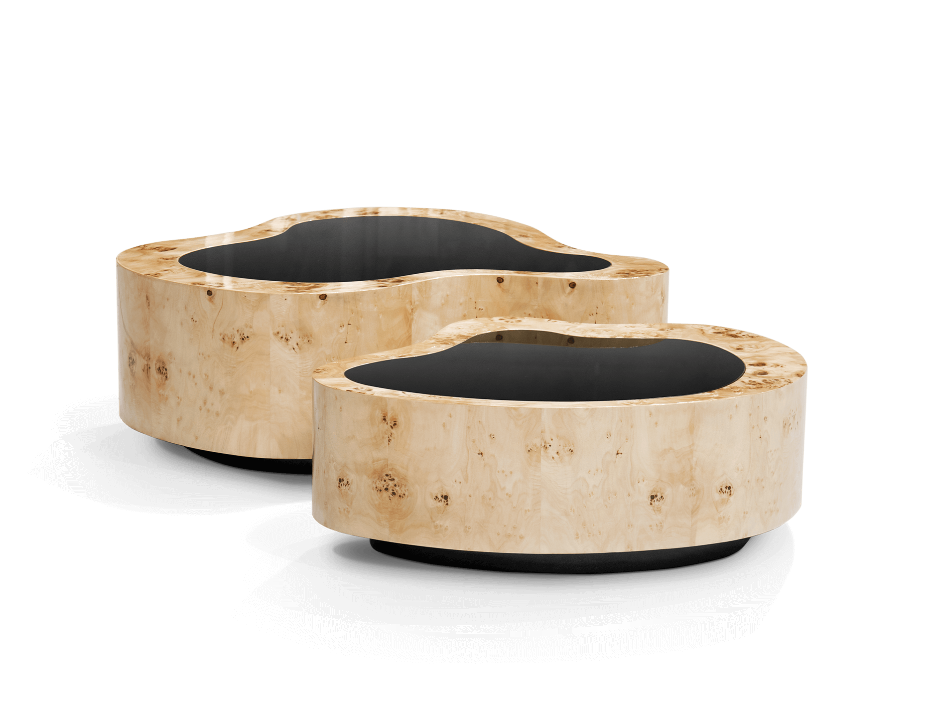 Crest populierenhout salontafelset