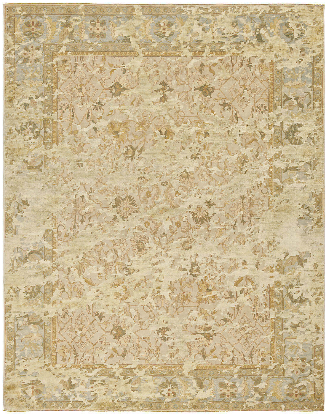 Ziegler prince double sky beige zilvergrijs zijde tapijt | Maat: 250 × 300 cm