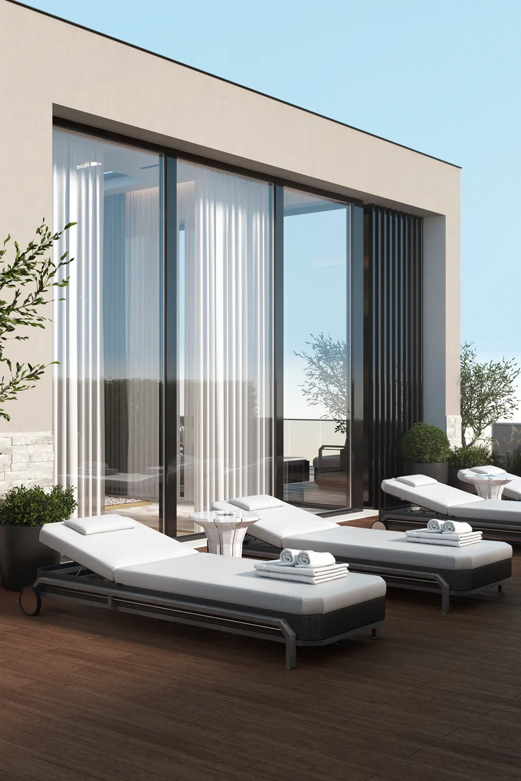 Heritage grijze tuinligstoel - 1