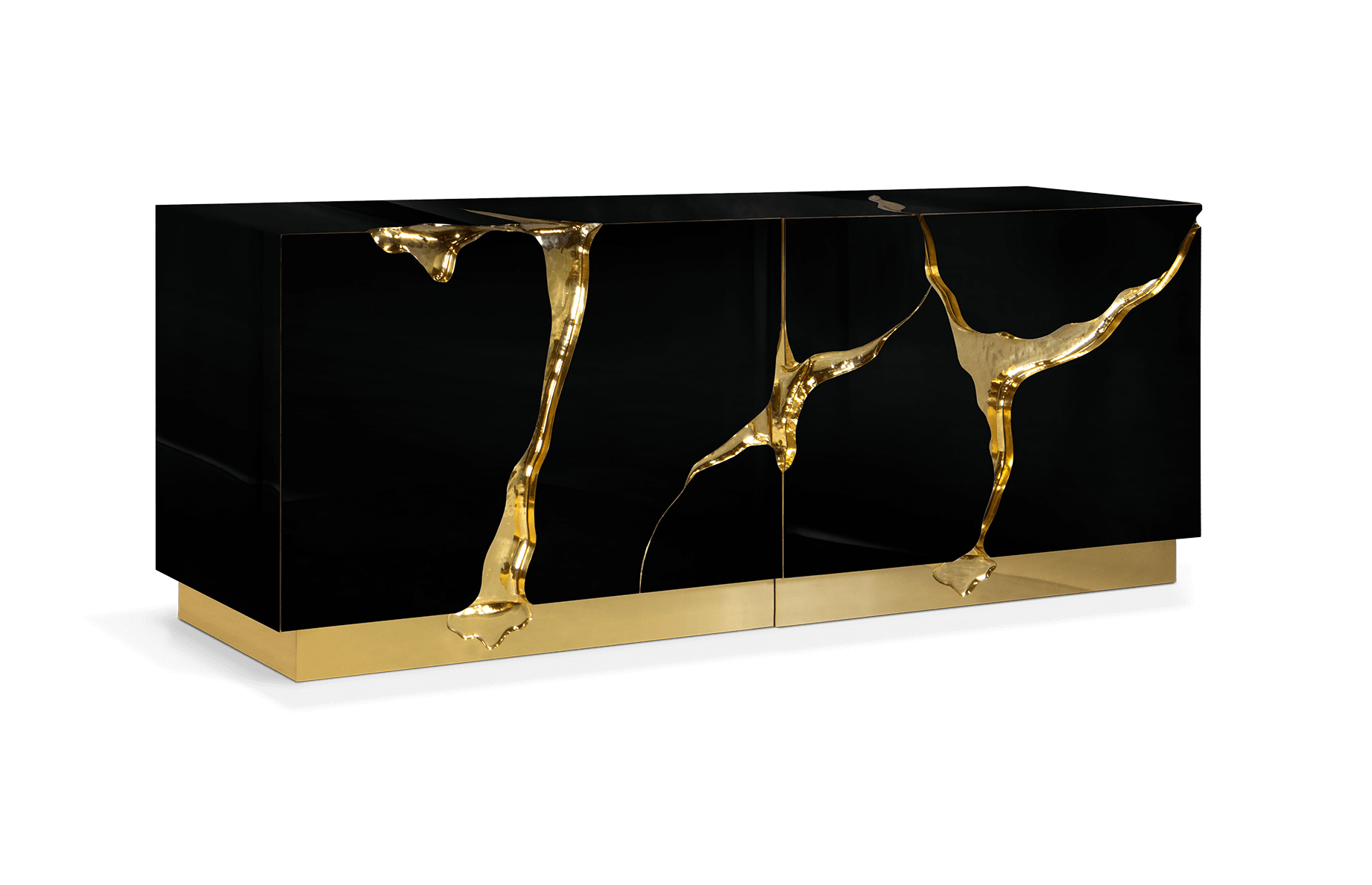 Zwarte en gouden elite dressoir