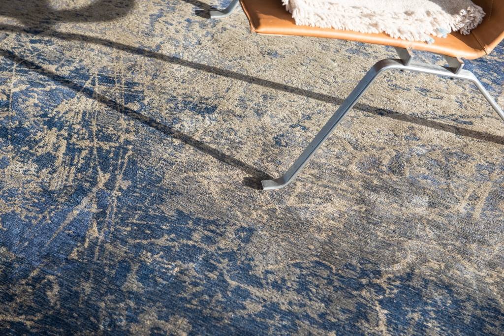 Abyss Blue rond tapijt | Maat: Ø 240 cm