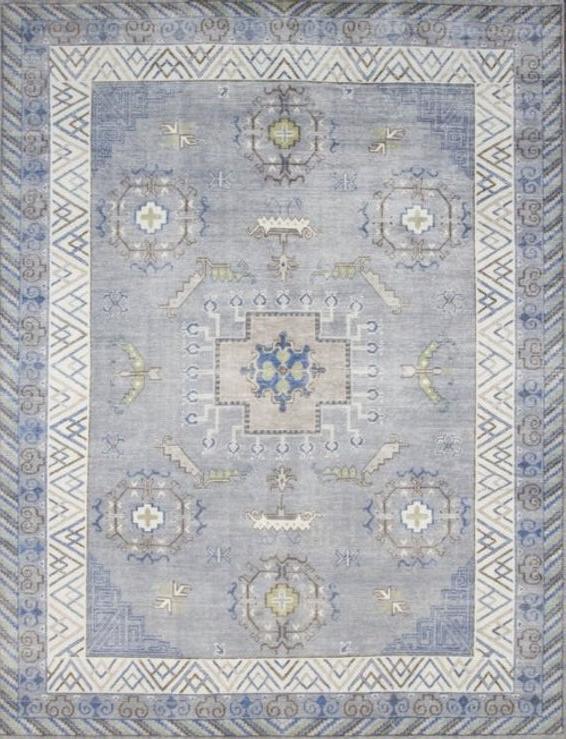 Khotan handgeknoopt wol vloerkleed