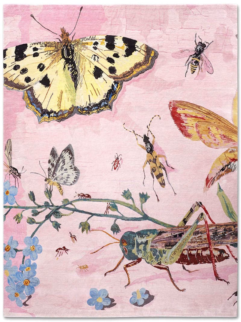 Grasshopper handgeweven tapijt