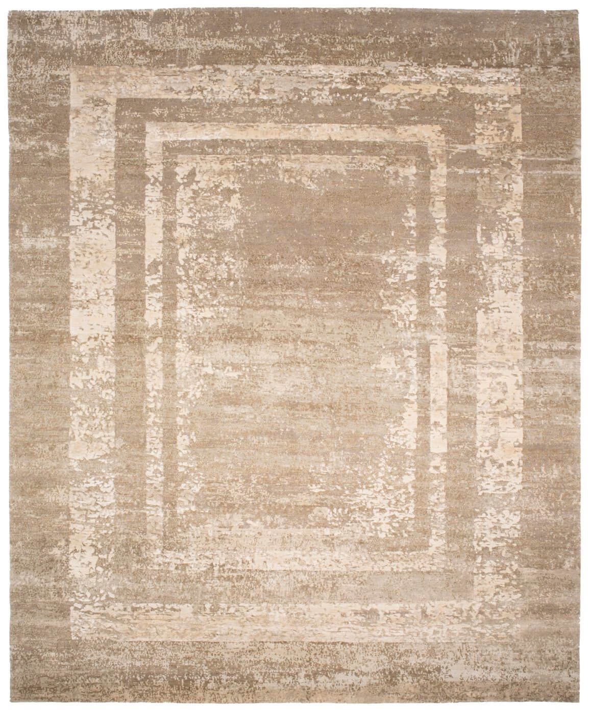 Artwork 27 triple border crème tapijt | Maat: 200 × 300 cm